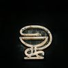 Circular neon avatar symbol
